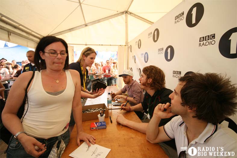 Signing sessions with The Hoosiers