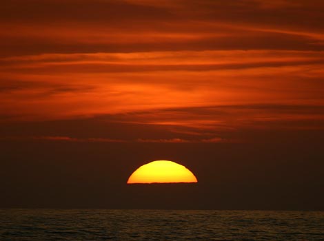 Sunset at Crackington Haven