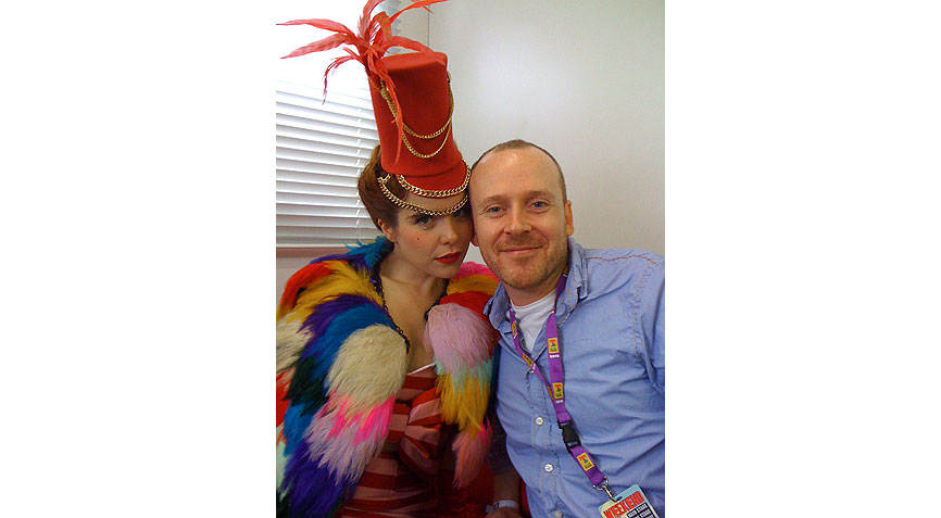 It's Dress-down Friday with Paloma Faith backstage.