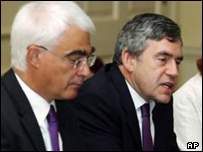 Alistair Darling e Gordon Brown