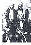 Sultan Seyyid Said, ruler of Zanzibar, surrounded by his advisors