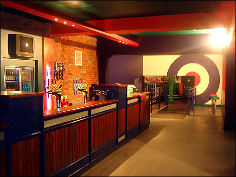 Ground floor bar leading to dance floor