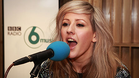 Ellie Goulding in session for the Lauren Laverne show at BBC Maida Vale studios