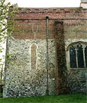 Image of an exterior wall showing blocked window