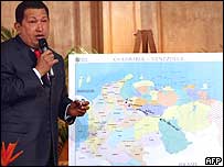 O presidente da Venezuela, Hugo Chávez