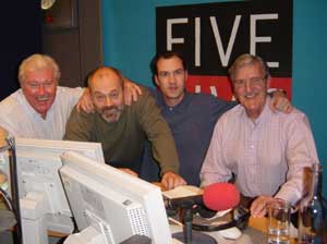 Dickie Davies, Keith Allen, Johnny Vaughan and Jimmy Hill - Fighting Talk