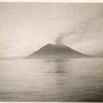Stromboli.  'The lighthouse of the Mediteranean.'  From H,T. Empire Arquebus.