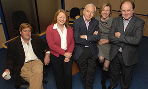 Today presenters (from left): Edward Stourton, Carolyn Quinn, John Humphrys, Sarah Montague and James Naughtie