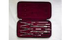 A set of drawing instruments