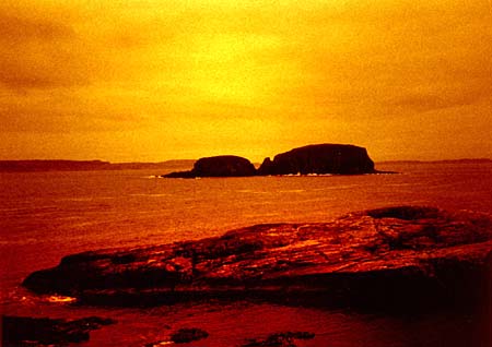 Sunset over Sheep Island - North Antrim Coast