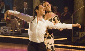 Jussi Väänänen and Katja Koukkula dance for Finland