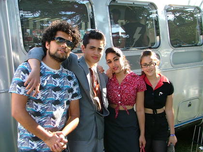 Imran with Kitty, Daisy and Lewis