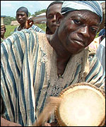Pic: Drummer at the Chief ceremony
