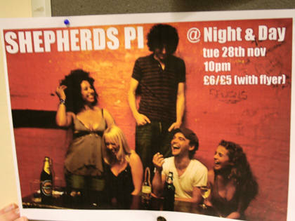 Sam Robertson's band flyer
