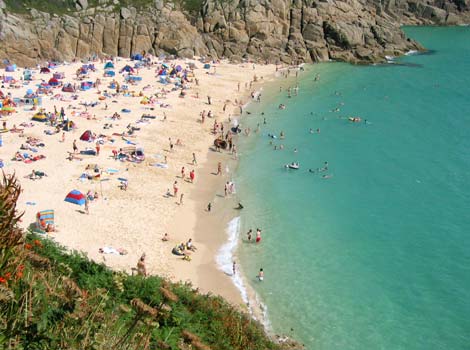 Porthcurno Beach