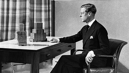 HRH the Duke of Windsor (then King Edward VIII), broadcasting to the Empire from Broadcasting House