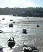 boats on beach