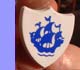 blue peter badge.
