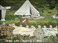 George wrote: This is how we camp - no women!