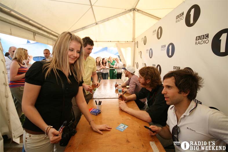 Signing sessions with The Hoosiers
