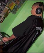 DJ Thrilla on the decks