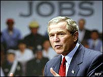 O presidente dos Estados Unidos, George W. Bush