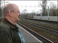 Ian Ford at Levenshulme station