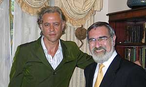 Sir Bob Geldof and Sir Jonathan Sacks