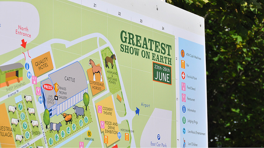 Royal Highland Show map