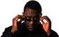 Lenny Henry having a sneaky preview...
