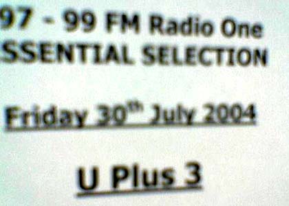 Pete Tong's Phone Pix from Cafe Mambo - 30th July 2004

