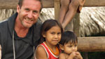 Bruce and two young Matis children