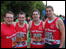 Runners gather at the start of the race