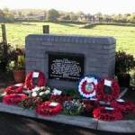 Wellington Crash Site Memorial, Prince Hill, Cheshire, England,  dedicated October, 26, 2003