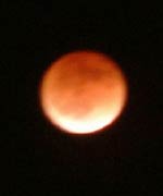 Picture: the Moon during an eclipse