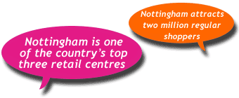 Nottingham attracts 2 ,000,000 shoppers