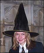 Girl in witch's hat