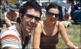 Music fans at the 2004 Isle of Wight Festival