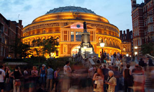 Royal Albert Hall at night. Picture copyright Chris Christodoulou