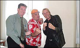 Alan Clifford, Shane Meadows and Rhys Ifans