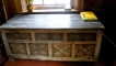 An antique wooden chest