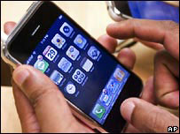 iPhone com tecnologia de navegação na internet (arquivo)
