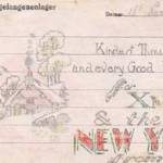 Christmas Card sent home from Marienburg XXB POW Camp. Christmas Card sent home from Marienburg XXB POW Camp.