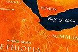 Graphic which shows the proximity of Arabia and Africa