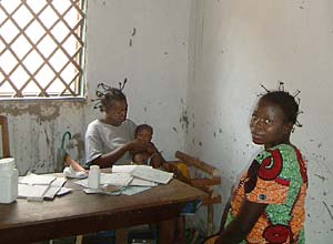 During the fighting the hospital was riddled with bullet-holes
