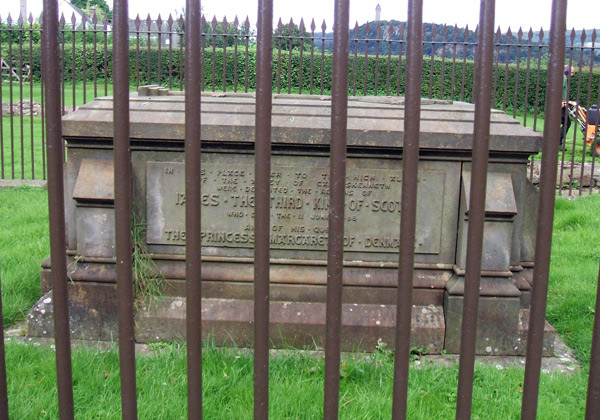 The grave of James the Third.