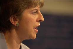 Theresa May at the 2001 conference