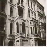 The house at 157 Avenue de Tervveren after  the bombing