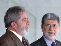 Lula e Celsop Amorim (Foto: Roosewelt Pinheiro/ABr)