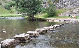 Stepping Stones at Dovedale - the image we use on all of our pages!